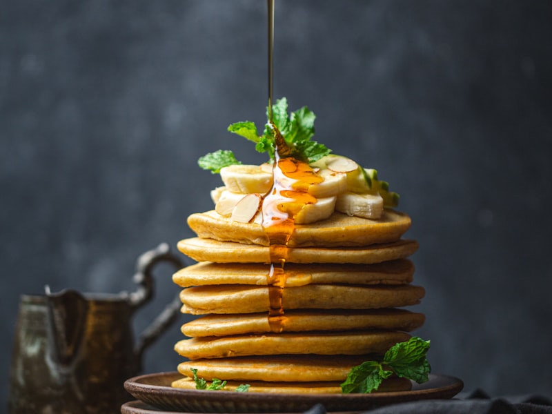 Waffle with Maple Syrup